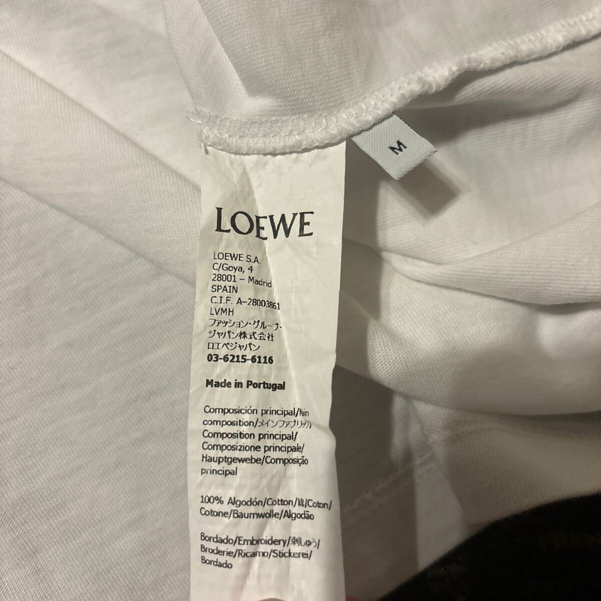 ロエベ LOEWE アナグラム anagram メンズ Tシャツ 23ss 正規品_画像7