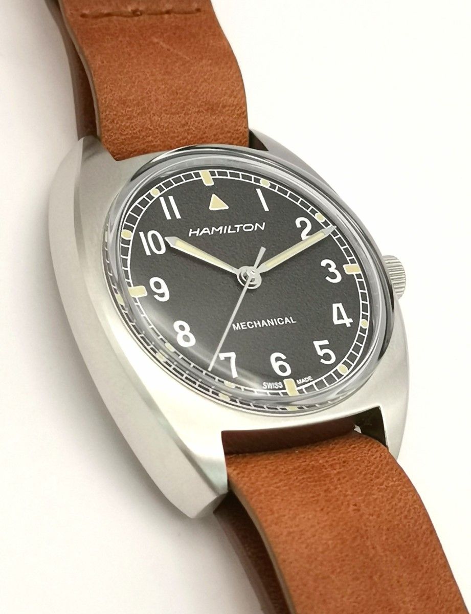 超美品 HAMILTON ハミルトン H764190 カーキ パイロット パイオニアメカ 手巻き 時計
