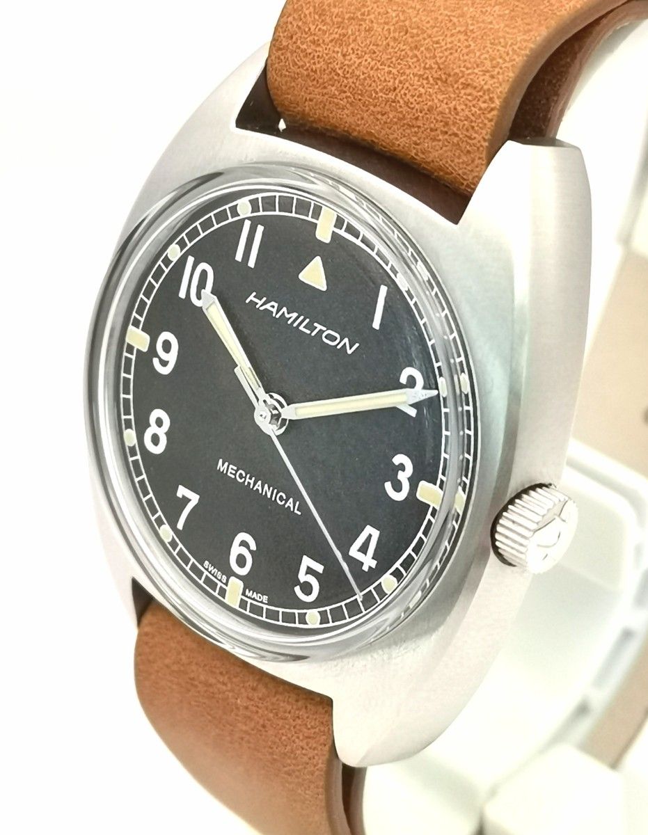 超美品 HAMILTON ハミルトン H764190 カーキ パイロット パイオニアメカ 手巻き 時計