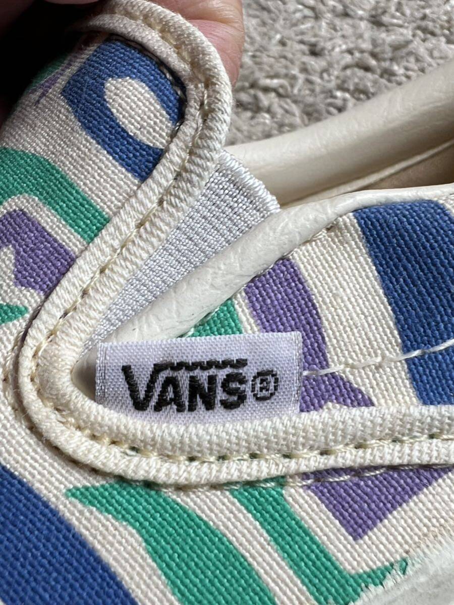 VANS 90s USA made Vans slip-on shoes rare pattern America made US10 28 centimeter dead stock Vintage ERA height p Vintage 