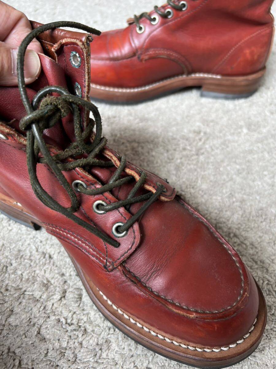  Red Wing RED WING brass custom blass Irish setter boots Brown 90 period Work boots REDWING