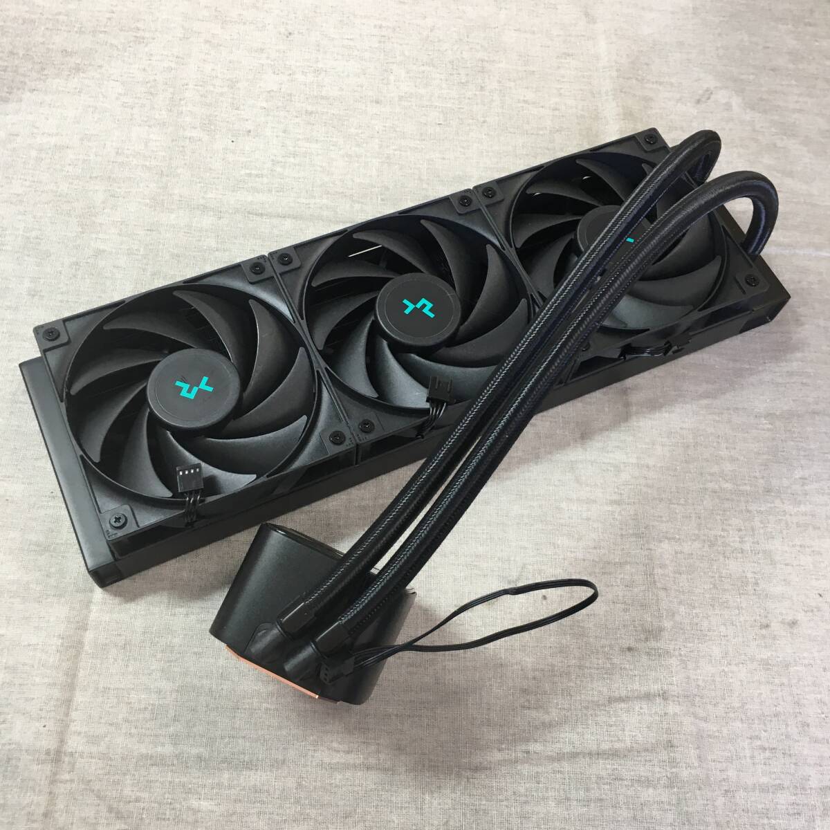  present condition goods DEEPCOOL LED non equipped system optimum . all black design 360mm simple water cooling cooler,air conditioner [ LS720S ZERO DARK ]