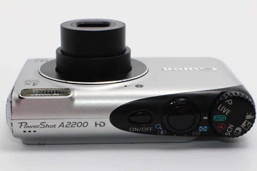 4648- キャノン Canon デジタルカメラ PowerShot A2200 シルバー 並品_画像4