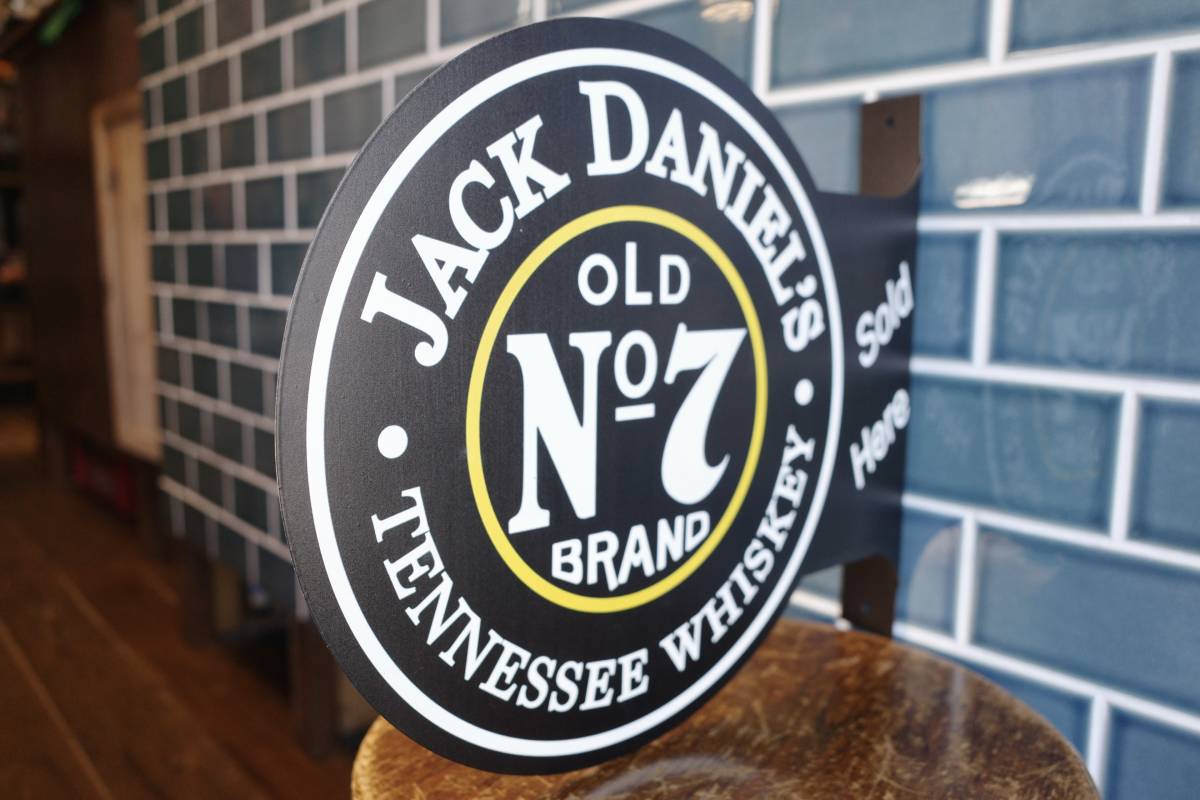 新品　JACK DANIEL'S　ジャックダニエル　フランジサイン メタルサイン 看板 コーナー 世田谷ベース インテリア　ウイスキー　カフェ バー_画像2