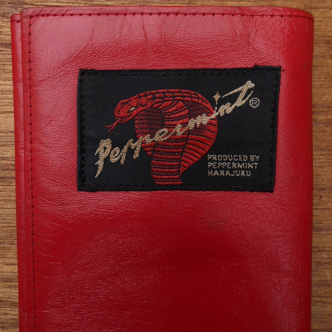 当時物 '80s Peppermint 東京ペパーミント 長財布 レッド 赤 当時物 '80s Peppermint 東京ペパーミント 長財布 レッド 赤