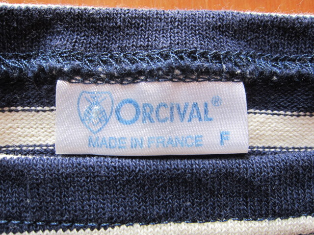ORCIVAL バスクシャツ Tシャツ カットソー ボーダー オーシバル トップス フランス製 五分袖 七分袖 定番 綿 コットン オーチバル _画像2