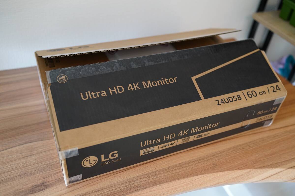 【美品】 LG 4K モニター ディスプレイ 24UD58-B 23.8インチ/4K(3840×2160)/IPS デュアルディスプレイの画像5