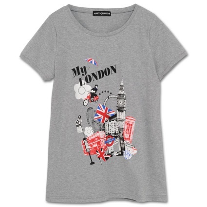 ●完売品●超レア●MARY QUANT●マリークワント●MY LONDON● Tシャツ●グレー●新品タグ付●ポイント消化に★★_画像1