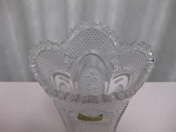 ◆昭和レトロ◆KAMEI 24% CRYSTAL◆花瓶◆FlowerVase◆未使用◆ポイント消化に★_画像3