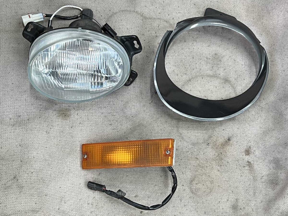 Q15 rare matsubaAZ-1 left head light headlamp kit left head light rim left front turn signal PG6SA