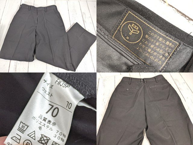 11og552/衣類■熊本市立湖東中学校■男子学生服 制服 学ラン165A・夏冬ズボン W70 上下セット【w00】_画像4