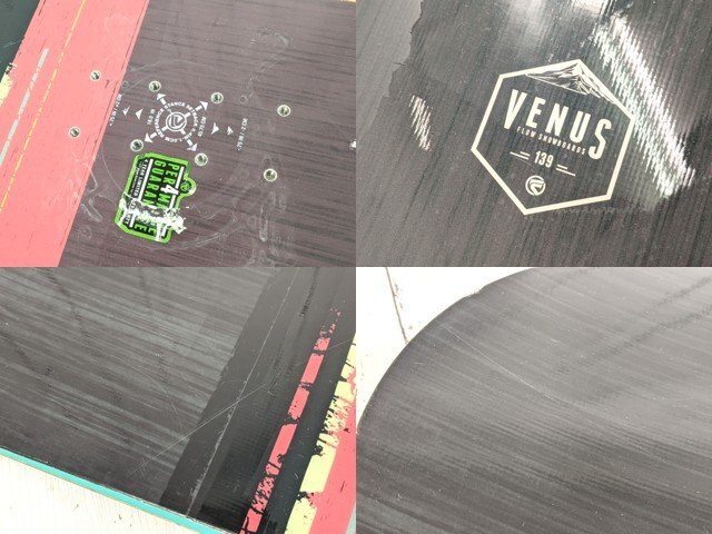 1og507/スノーボード板■Flow VENUS フロー ヴィーナス 139cm ロッカーボード?【a80】_画像6