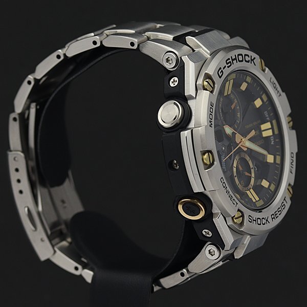 1円～◎極上美品◎CASIO カシオ Gショック【G-STEEL(Gスチール)】メンズ ソーラー GST-B100D-1A9JF◎_画像3