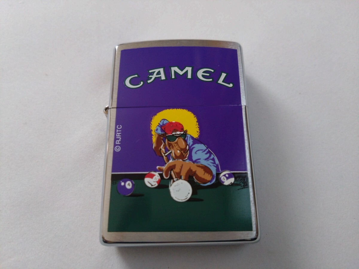 タバコ銘柄　CAMEL キャメル　ビリヤード　１９９８年製　未使用品ジッポーです　ZIPPO_画像1