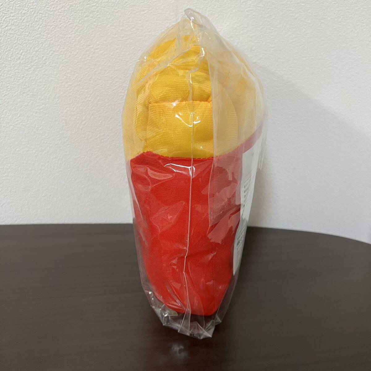 * unopened McDonald's potato cushion 2 point set red yellow height 22cm× width 16cm Mac potato lovely cushion toy interior 