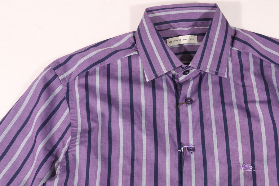 ETRO( Etro ) long sleeve shirt U20 1K526 3122 purple 44 31972 [A31973]