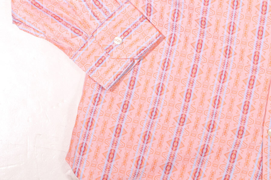 ETRO( Etro ) long sleeve shirt U11 11451 6119 orange 44 [A31974]