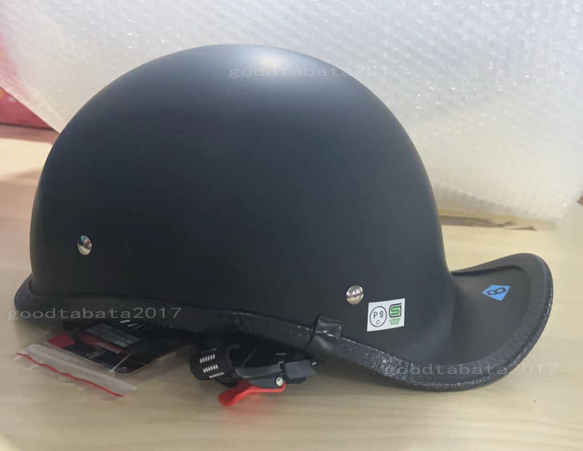  duck tail helmet semi-hat helmet men's lady's half helmet Impact-proof . super light weight half helmet mat black size :L