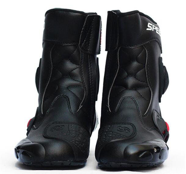 新入荷 PRO SPEED オートバイ レーシングブーツ バイク用ブーツ 靴 ブラック サイズ41 25.5-26cm_画像1