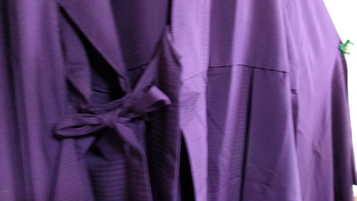 125[ summer ] law .* silk *.* summer thing *. festival clothes * costume * Tsuruoka door . law . shop *. temple * purple undecorated fabric length 121cm