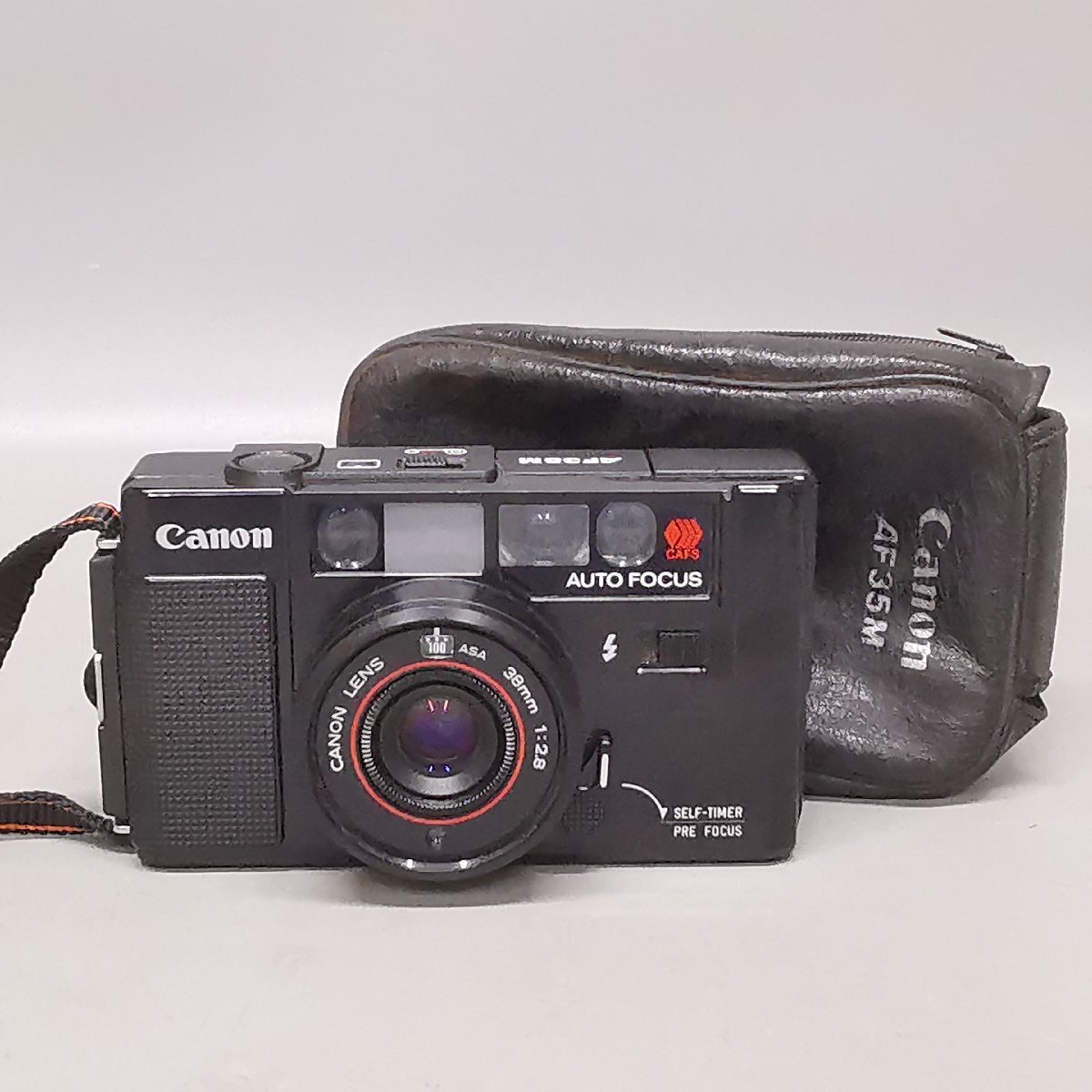 動作品 Canon Autoboy AF35M 38mm F2.8 キヤノン オートボーイ コンパクトフィルムカメラ Z5682の画像1