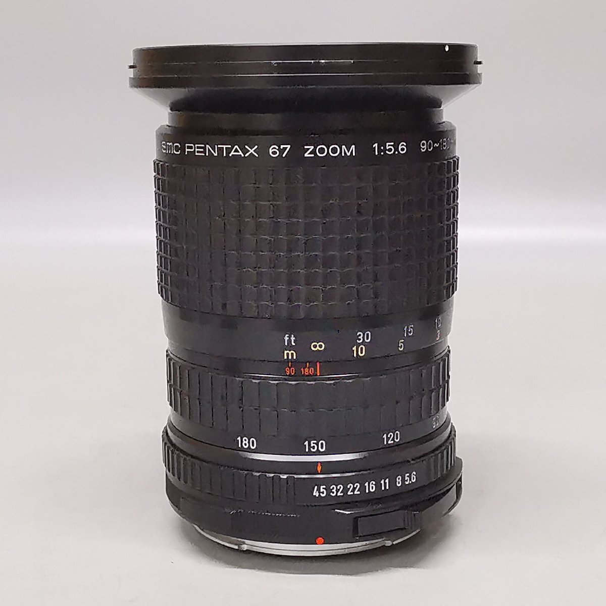PENTAX ペンタックス SMC 67 ZOOM 90-180mm F5.6 ズームレンズ 中判カメラレンズ フード付 Z5684の画像2