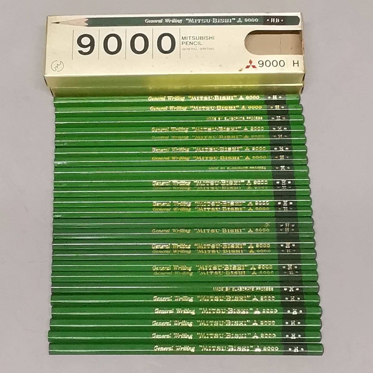 未使用 三菱鉛筆 9000 HB H 4ダース+2本まとめ 昭和レトロ ヴィンテージ 当時モノ Z5716_画像5