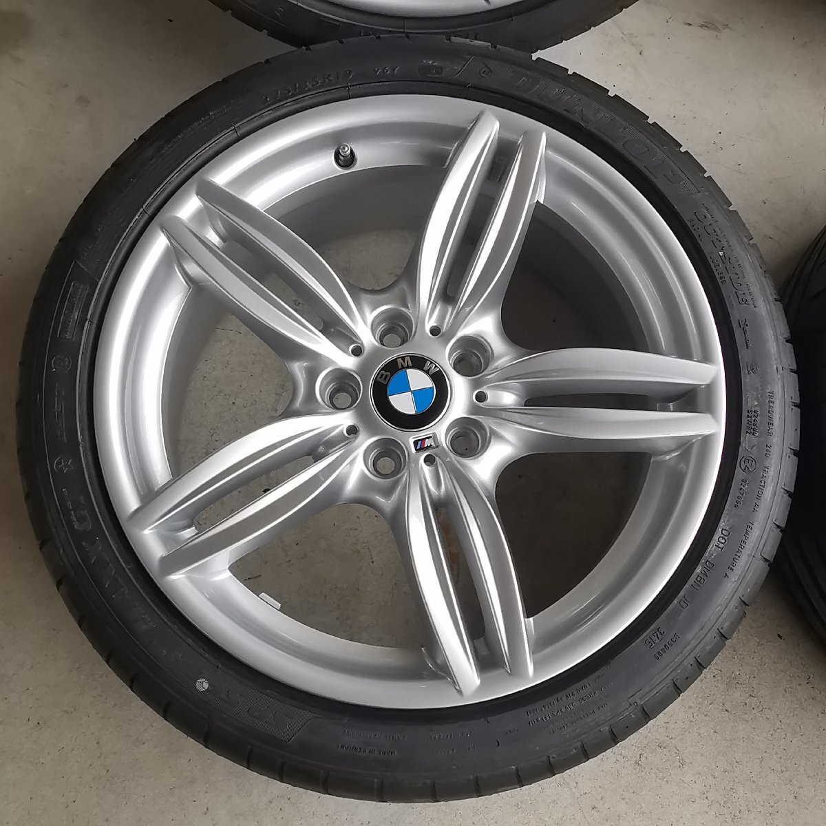 美品 BMW 5シリーズ F10 F11 Mスポーツ 純正 245/40R19 275/35R19 ダンロップ SP SPORT MAXX GT 19インチ PCD120/5穴 4本 現状品 Z5744_画像4