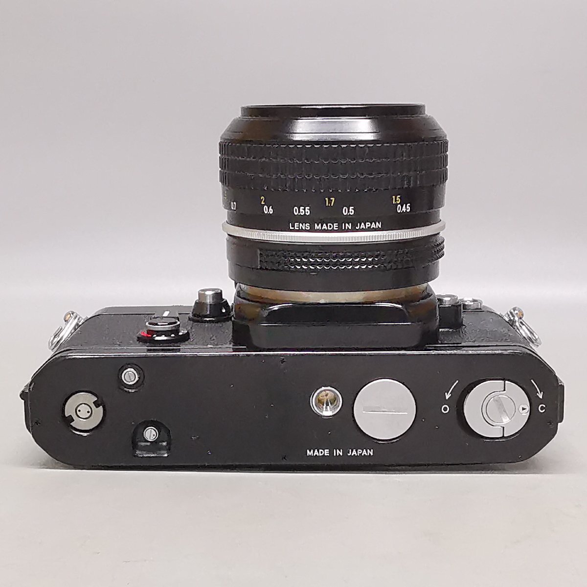 動作品 Nikon F2 フォトミック DP-1 ボディ NIKKOR 50mm F1.4 レンズ ニコン 一眼レフフィルムカメラ レンズフード ストラップ付 Z5755_画像5