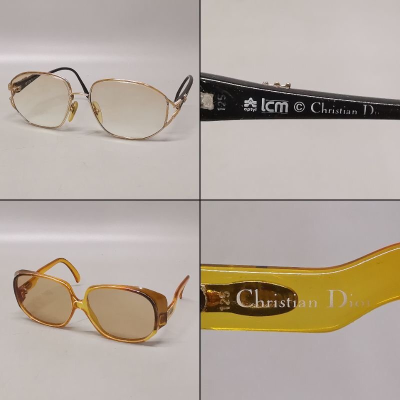 11 point summarize glasses Dior Coach Silhouette Yves Saint-Laurent Valentino e Kia bido other glasses frame sunglasses present condition goods Z5749