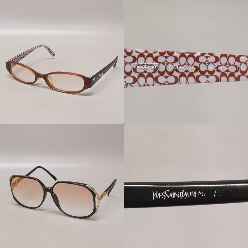 11 point summarize glasses Dior Coach Silhouette Yves Saint-Laurent Valentino e Kia bido other glasses frame sunglasses present condition goods Z5749