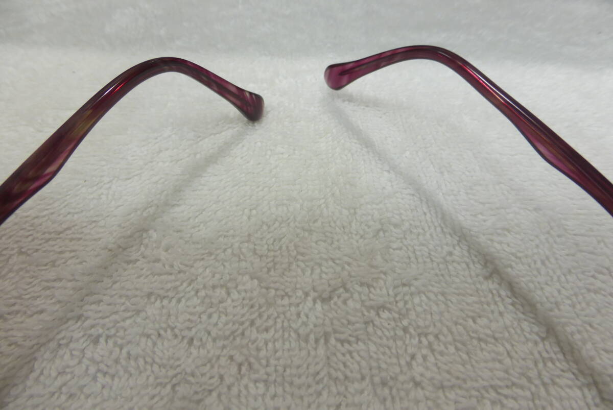 【好好　眼鏡　メーカー不明】メガネ　中国製　アイウェア　ケース付き　長期保管品　【B5-2③】0515_画像7