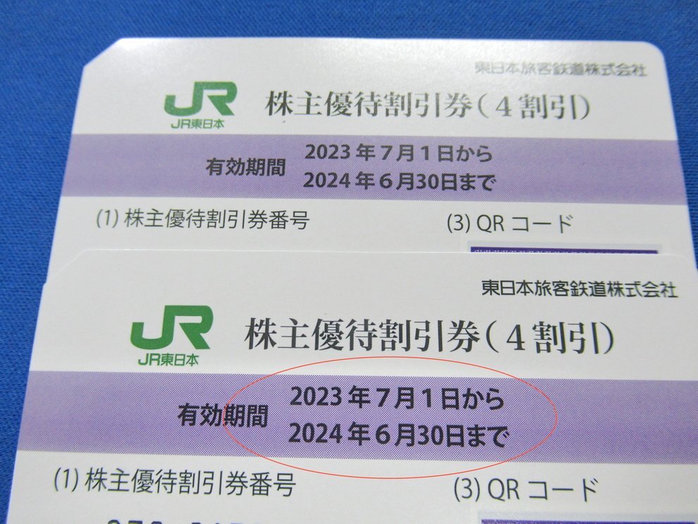 ★JR東日本株主優待券2枚セット　2024年6月30日まで有効（送料込）★_画像2