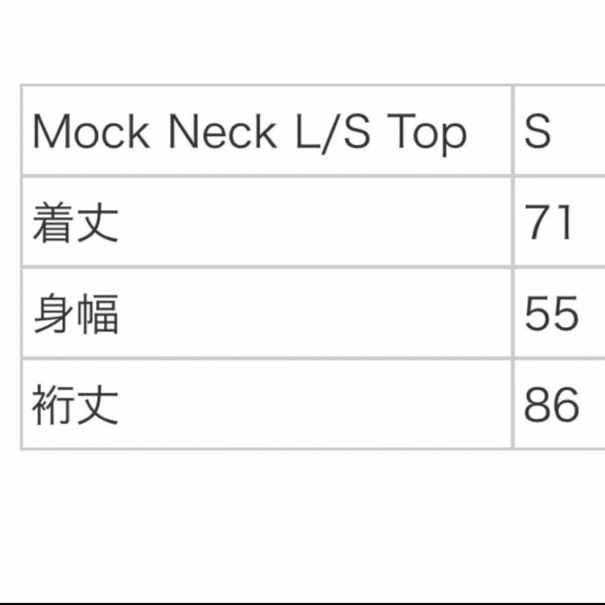 【Sサイズ】Supreme Mock Neck L/S Top ロンT ロングTシャツ　ネイビー