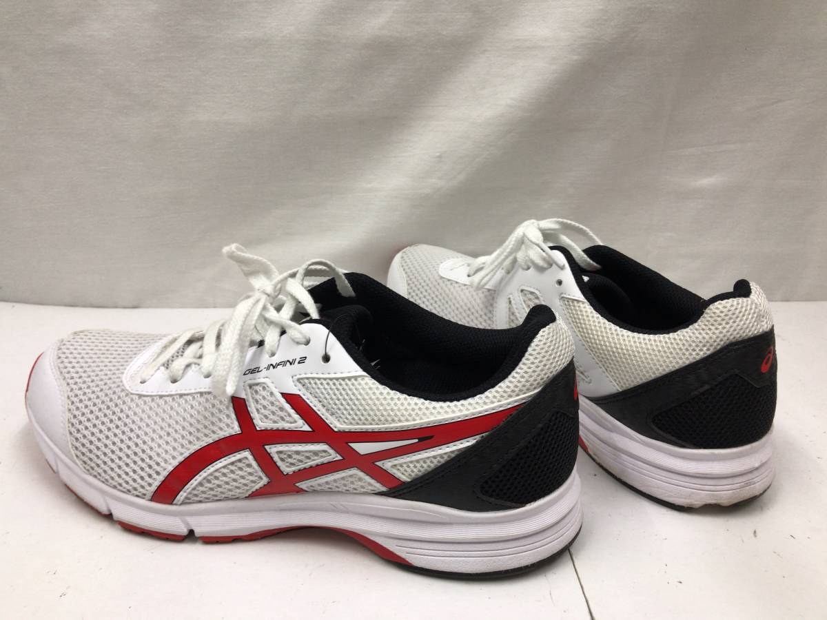 ASICS Asics running shoes GEL-INFINI2 TJG950 white x red 26.0cm SS-176071