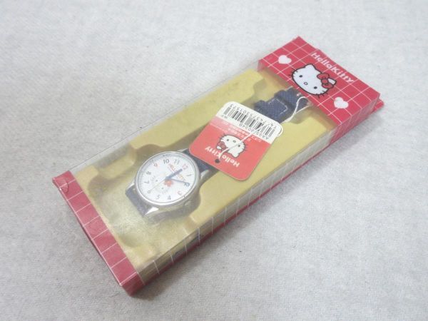  Hello Kitty wristwatch Citizen CITIZEN unused AA95-9034B * flat battery present condition goods [M0503](P)