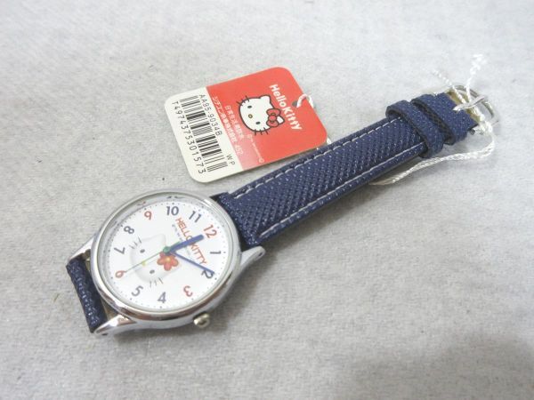  Hello Kitty wristwatch Citizen CITIZEN unused AA95-9034B * flat battery present condition goods [M0503](P)