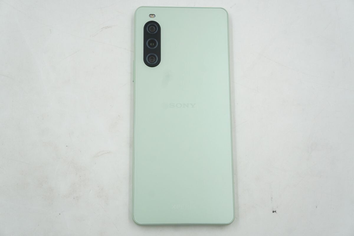 ★☆全額返金保証！最速発送！【SONY Xperia 10 V A302SO 128GB /SIMフリー/セージグリーン 美品】★☆（202404-05500-Skaitori）_画像1