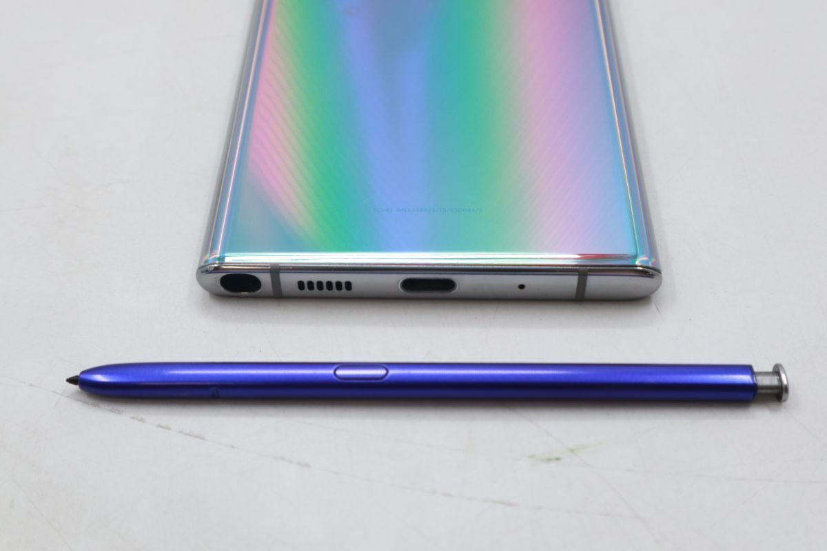 ★☆全額返金保証！最速発送！【Galaxy Note 10+ SCV45 256GB au オーラホワイト 動作確認済 白ロム】★☆（202404-05639-Skaitori）_画像7