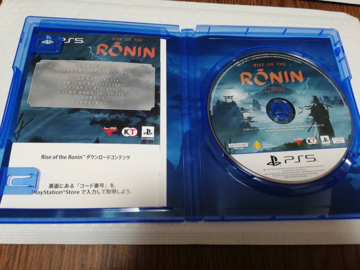 中古 PS5 ライズオブローニン RONIN コード未使用の画像2