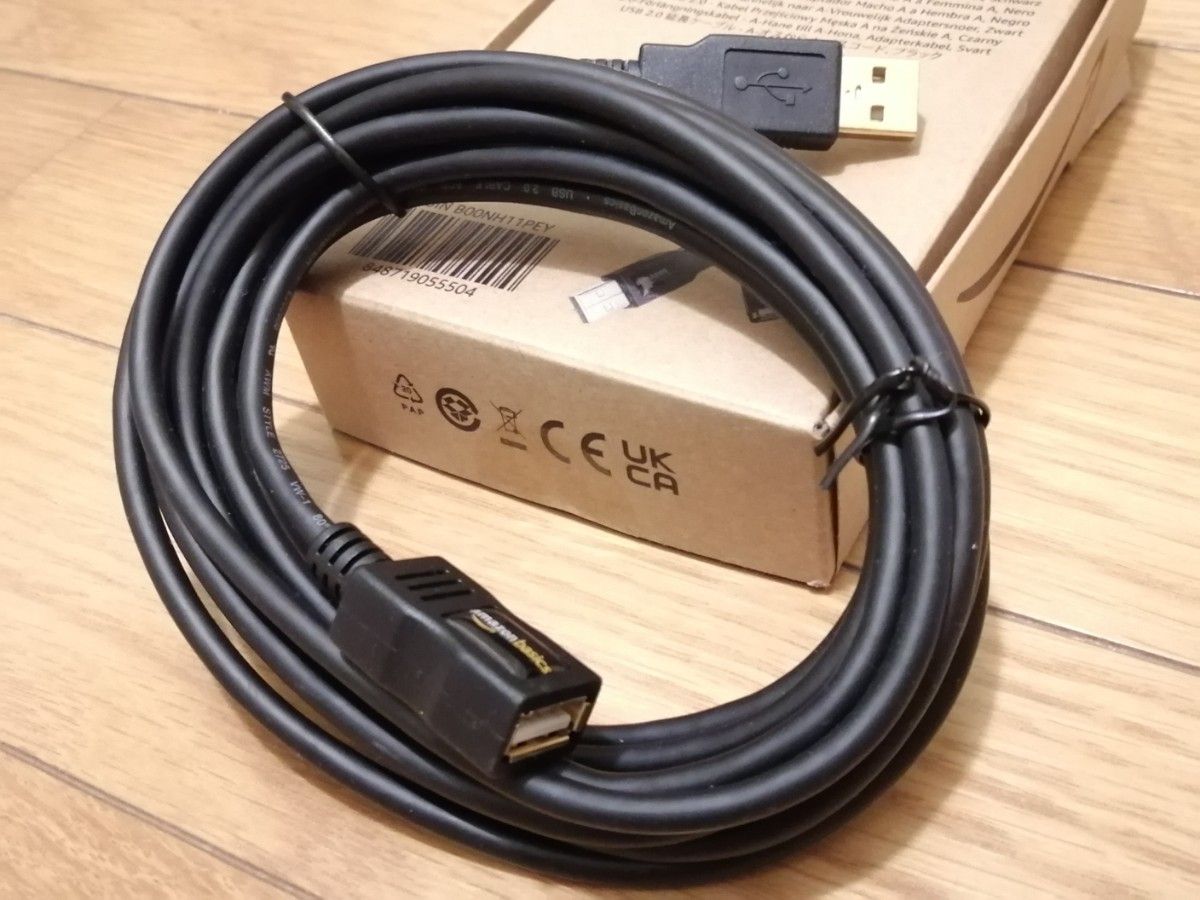 Amazonベーシック USB-A 延長ケーブル 3m