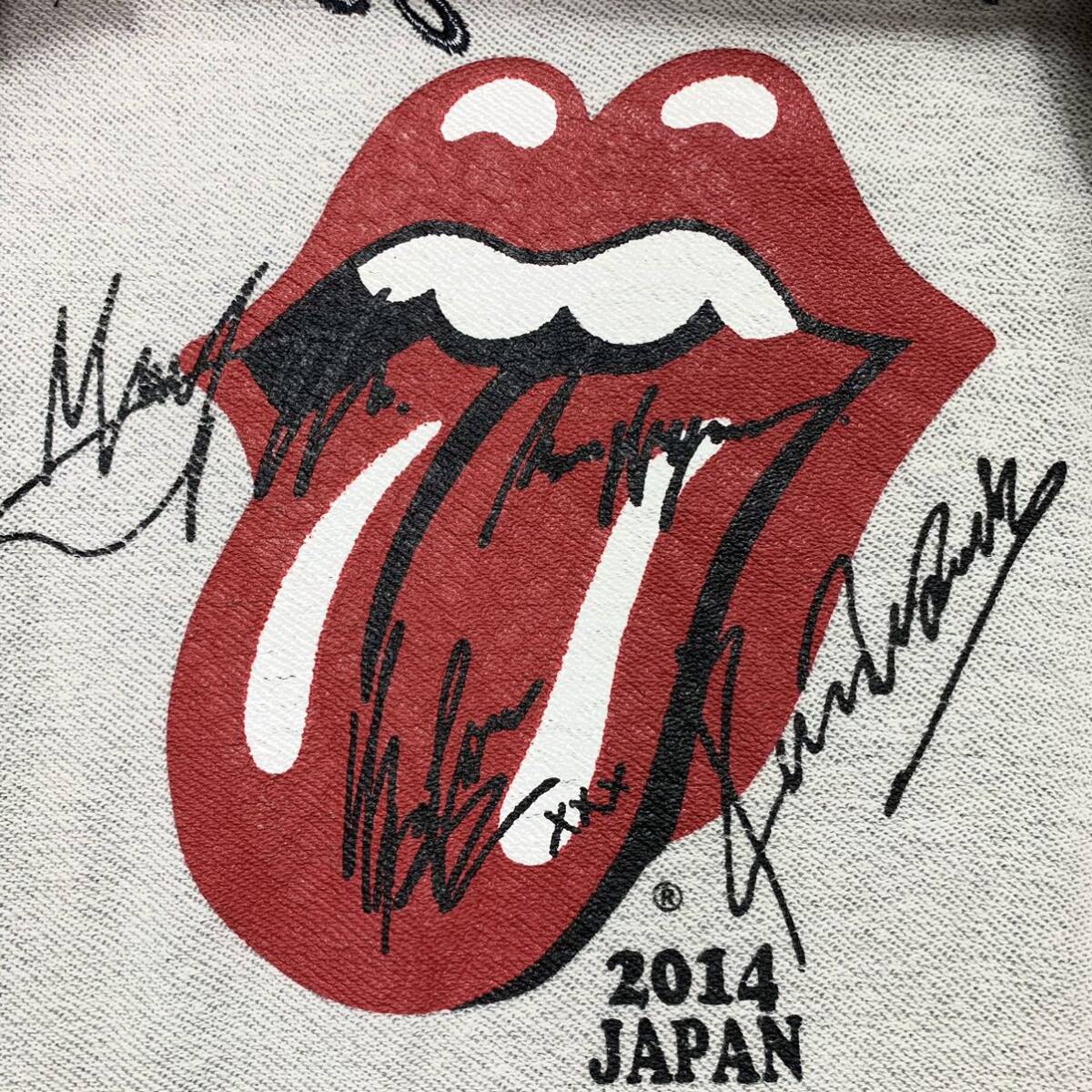 美品/極希少 ●JACKROSE ジャックローズ THE ROLLING STONES ローリングストーンズ ライダース ジャケット ロゴ スタッズ プリント L 灰色_画像8