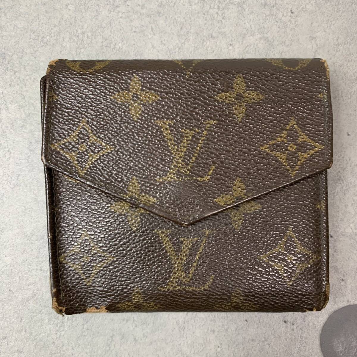 1円〜 LOUIS VUITTON ルイヴィトン LV 6点セット 長財布 折り財布 ウォレット コインケース タバコケース まとめ モノグラム ジャンク_画像6