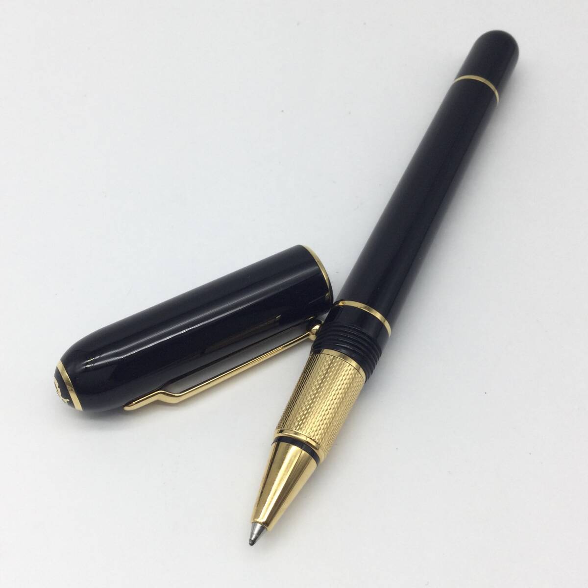 【3373】美品 Dunhill アルフレッド ダンヒル サイドカー ボールペン ブラック×ゴールド 筆記確認済み ペン 万年筆_画像2