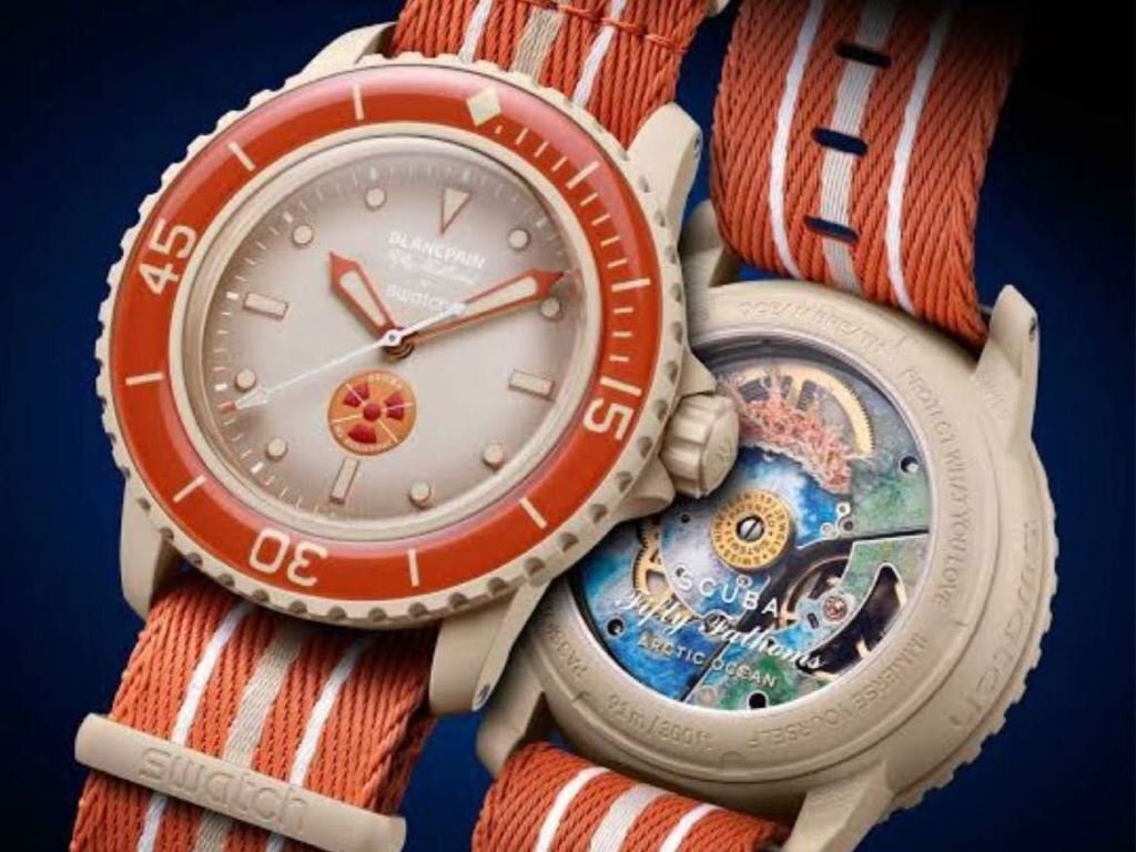 希少新品国内正規◆BLANCPAIN×SWATCH◆Fifty Fathomsオマージュ記念モデル 腕時計『ARCTIC OCEAN SCUBA』1円_画像2