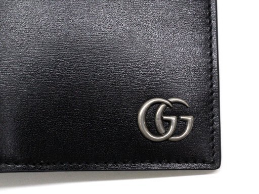 14万新品◆GUCCI グッチ GGマーモント ブラックレザー財布 1円_画像6