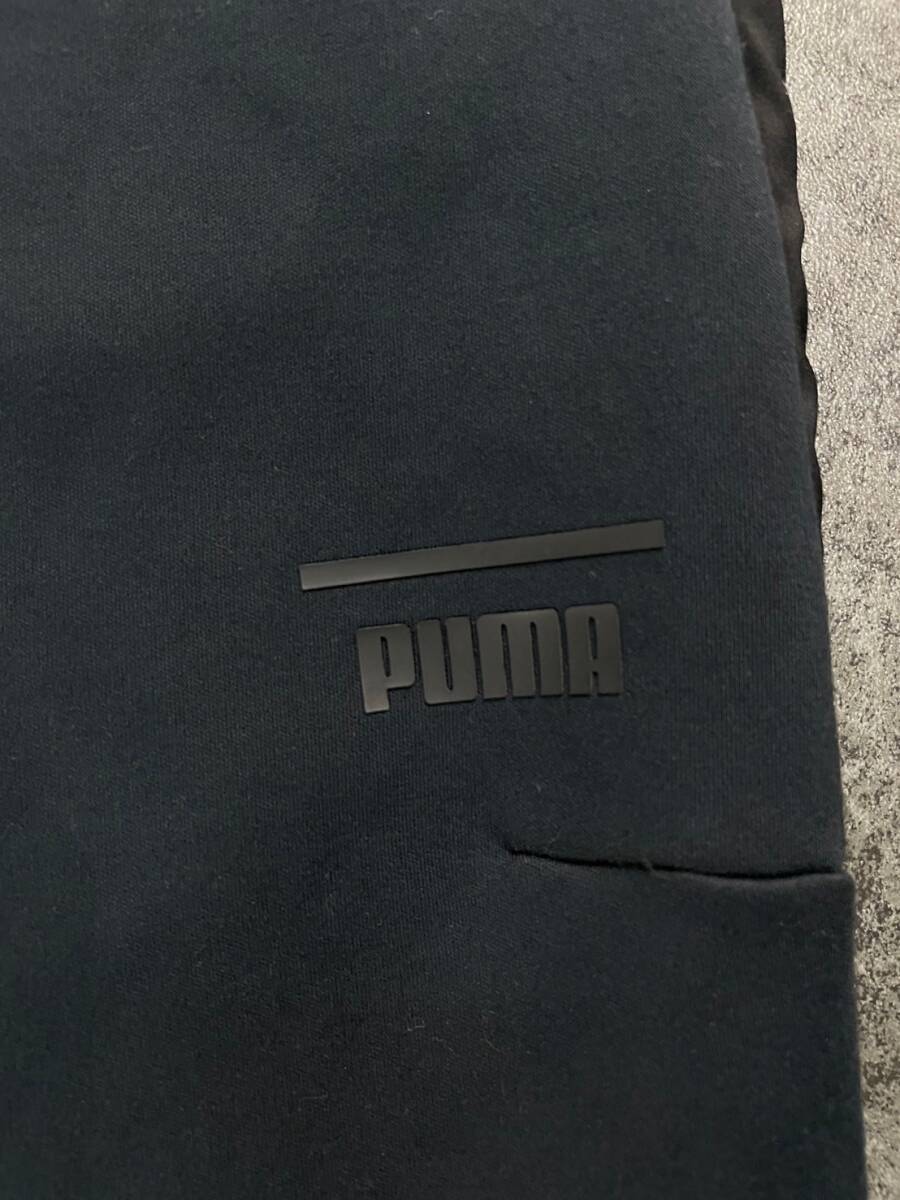 Wm692 正規品 PUMA プーマ ジップアップ パーカー ジャージ フーディー セットアップ 上下 黒 メンズ XXL 大きいサイズ _画像8