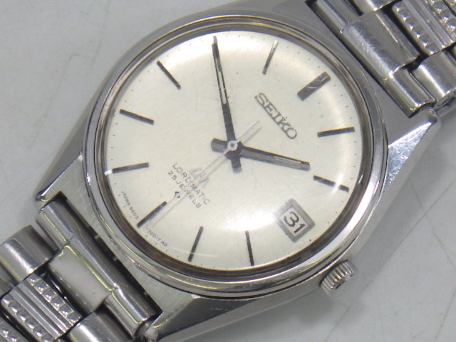 h4E072Z- SEIKO セイコー LM ロードマチック 25石 5605-7020 自動巻き デイト メンズ腕時計 稼働品_画像1