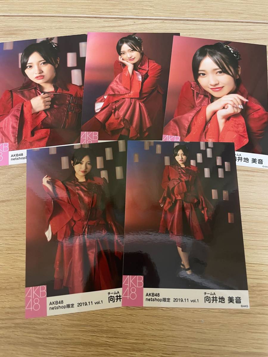 向井地美音 AKB48 2019年11月度 net shop限定個別生写真5枚セットvol.1※5種コンプ_画像1