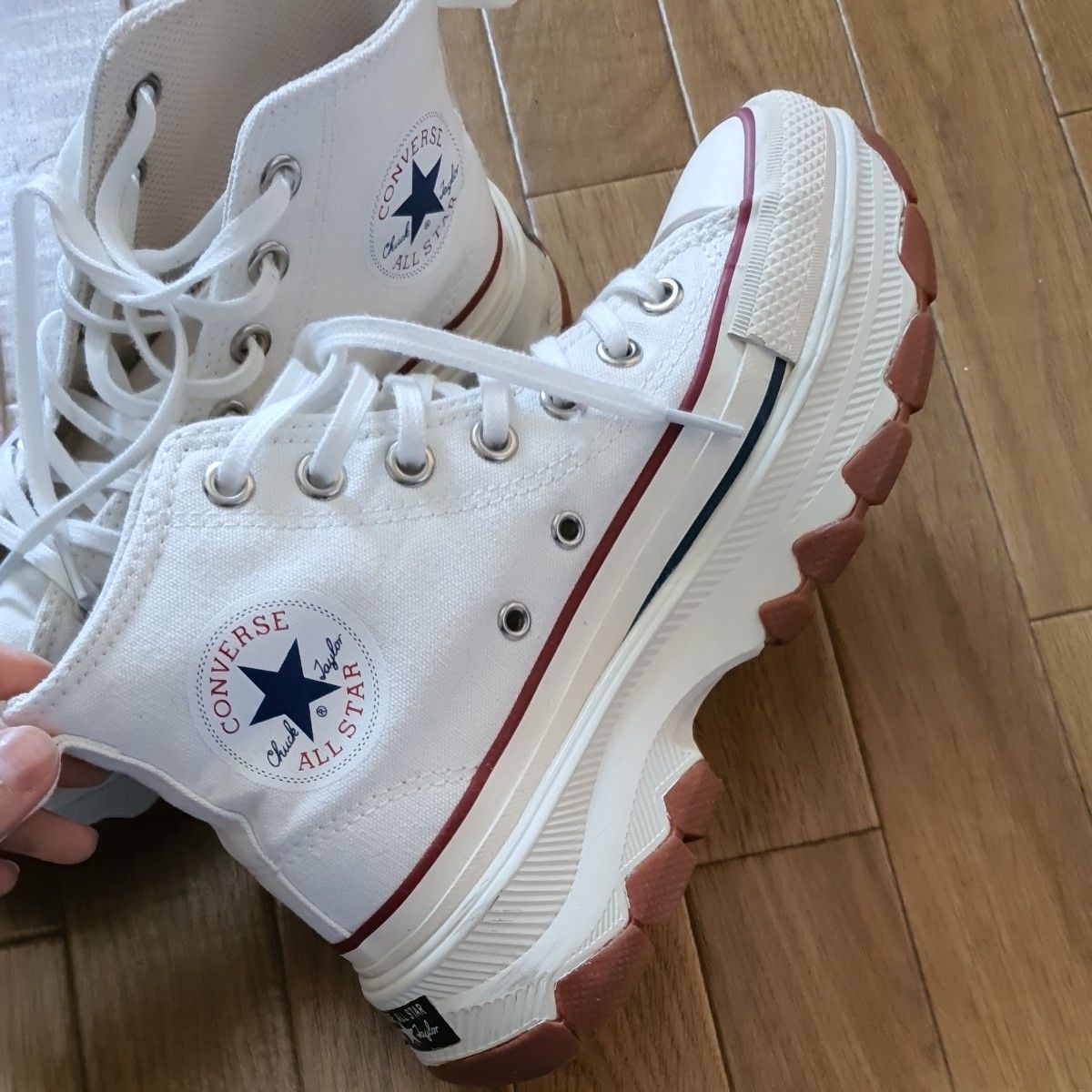 スニーカー コンバース CONVERSE 厚底 ハイカット オールスター 100 トレックウエーブ  ALL STAR 100  